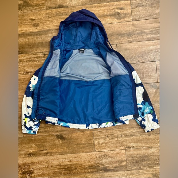 THE NORTH FACE Womans Antora Rain Hoodie Summit Navy Summit Navy Abstract Floral - Picture 6 of 9